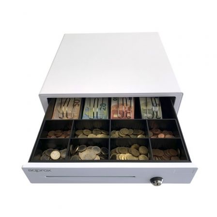 Approx Cajón portamonedas AppCash01WH manual y automático color blanco